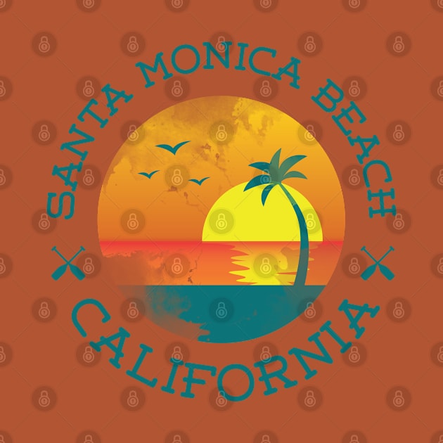 Santa Monica Beach California shirt by ICONZ80