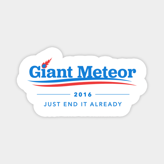 Giant Meteor 2016 T-Shirt Magnet by dumbshirts