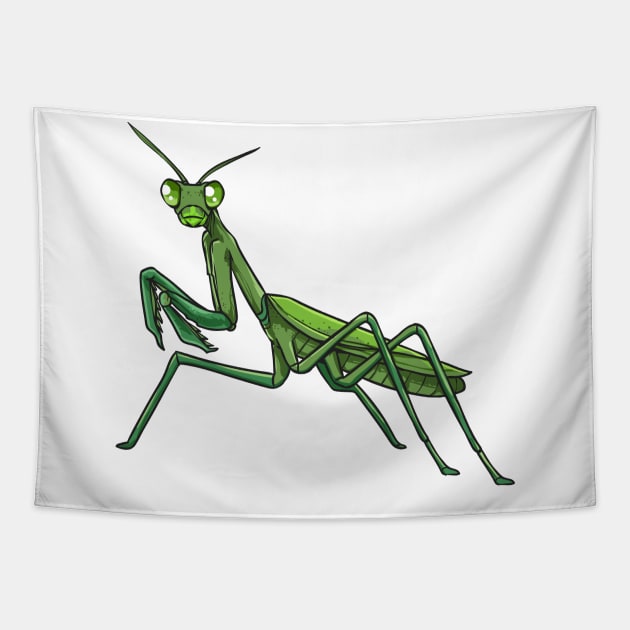 Praying Mantis Tapestry by TeddyTees