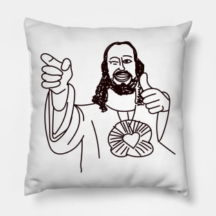 Buddy Christ Meme Pillow