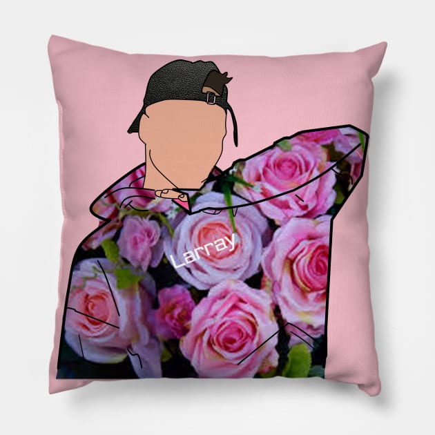 Larray- Digital Art- Pink Roses Jumper Pillow by Vtheartist