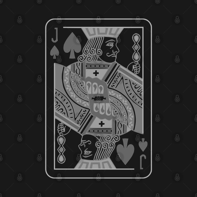 Jack of Spades Grayscale by inotyler