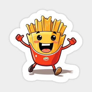 Cute French Fries T-Shirt Magnet