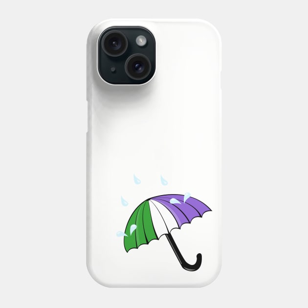 Pridin' in the Rain Phone Case by traditionation