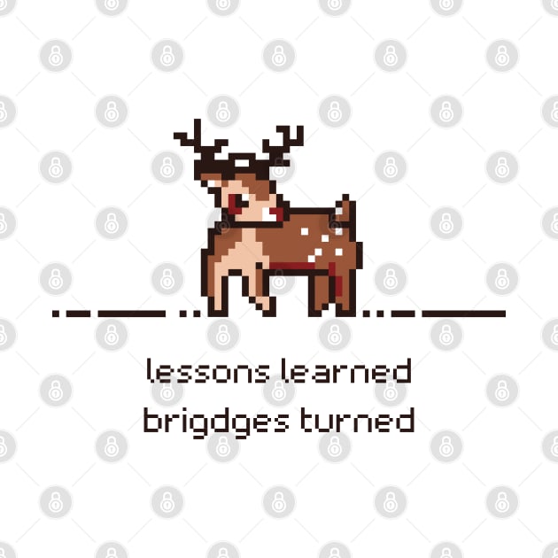 Pixel Antlers: Bridges of Growth by PixelwearStore