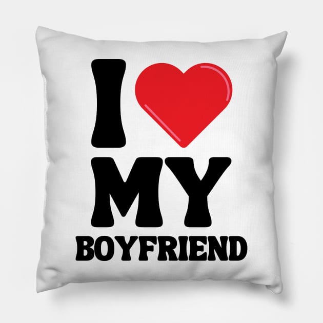 I Love My Boyfriend Pillow by Xtian Dela ✅