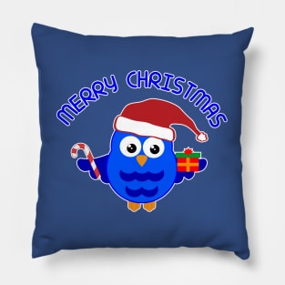 Merry Christmas Owl Pillow