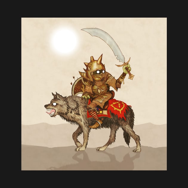 Goblin & Wolf Cavalry by djrbennett