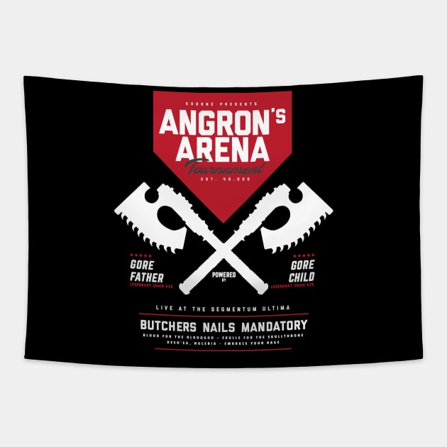 Angron - Arena Tournament (White) Tapestry by Exterminatus