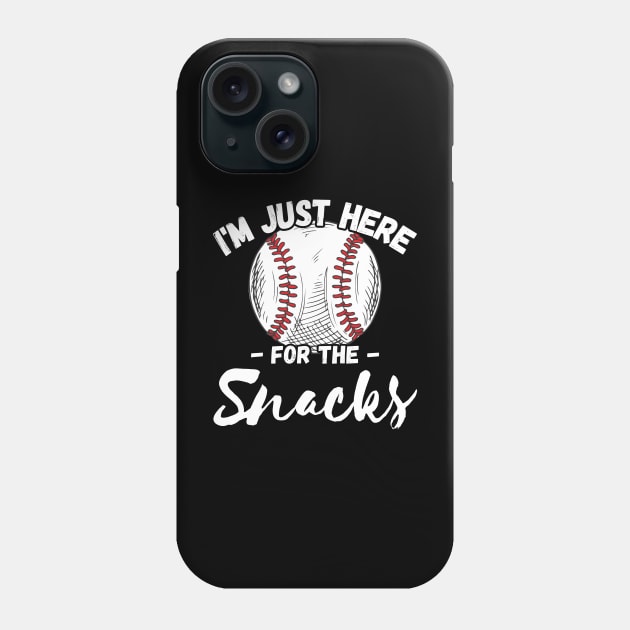 I'm Just Here For The Snacks Phone Case by Lean Mean Meme Machine