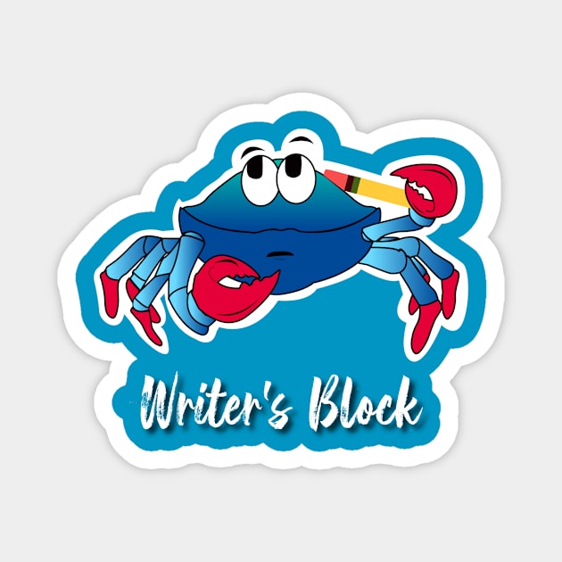 Writer's Block Magnet by Hampton Roads NaNites