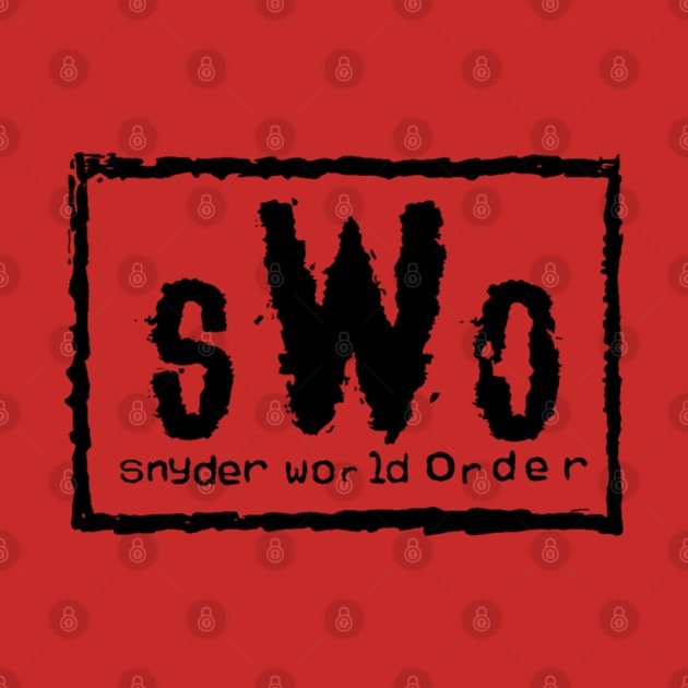 Snyder World Order (sWo - Black Logo) by Fozzitude