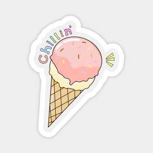 Chillin' Ice Cream Magnet