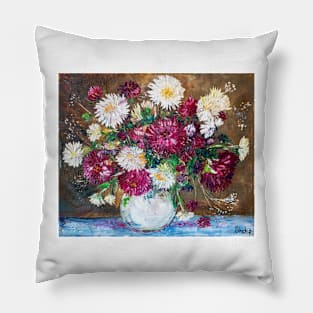 Colorful Asters Pillow