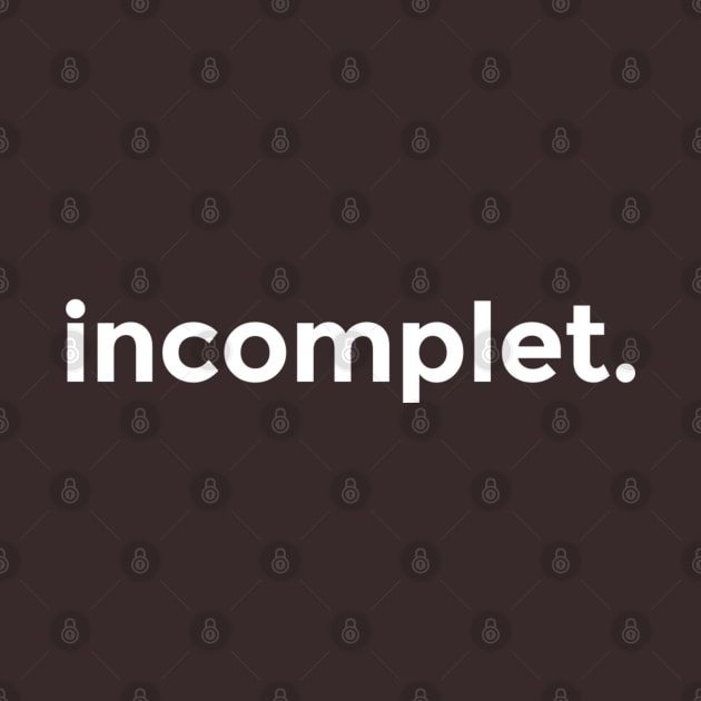 incomplet. by codeWhisperer