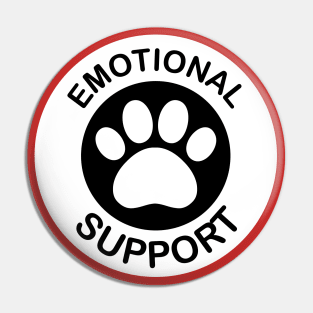 Emotional Support Animal - Paw Print Pin