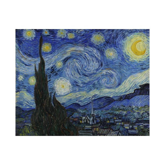 Starry Night by Vincent van Gogh by Classic Art Stall