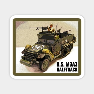 U.S. M3A3 Halftrack (Left Side) Magnet