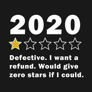 Funny 2020 1 star review | Very bad | Social Distancing T-Shirt