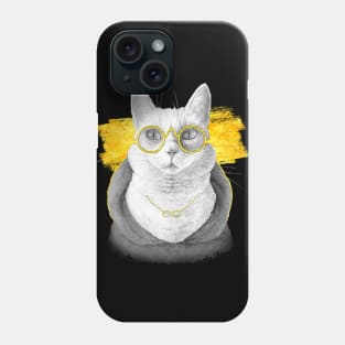 The charcoal cat (black version) Phone Case