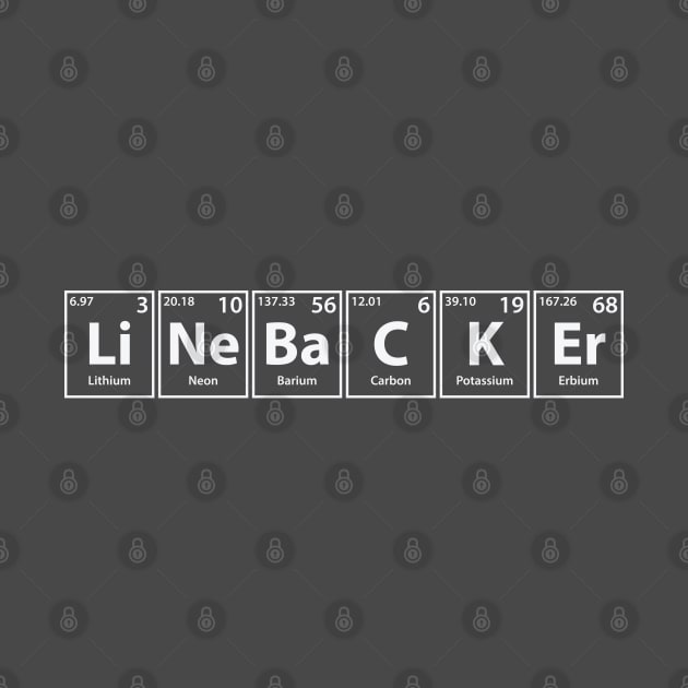 Linebacker (Li-Ne-Ba-C-K-Er) Periodic Elements Spelling by cerebrands