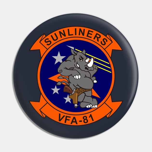 F/A18 Rhino - VFA81 Sunliners Pin by MBK