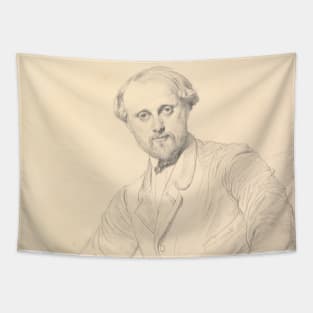 Henri Lehmann by Jean-Auguste-Dominique Ingres Tapestry