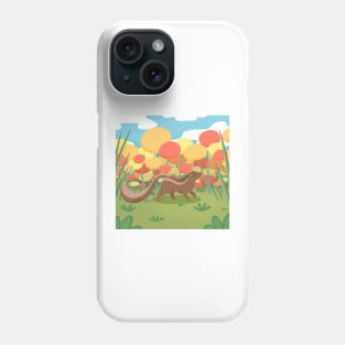 Chippy Munk in Flowers Phone Case