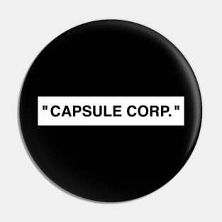 "Capsule Corp" Pin