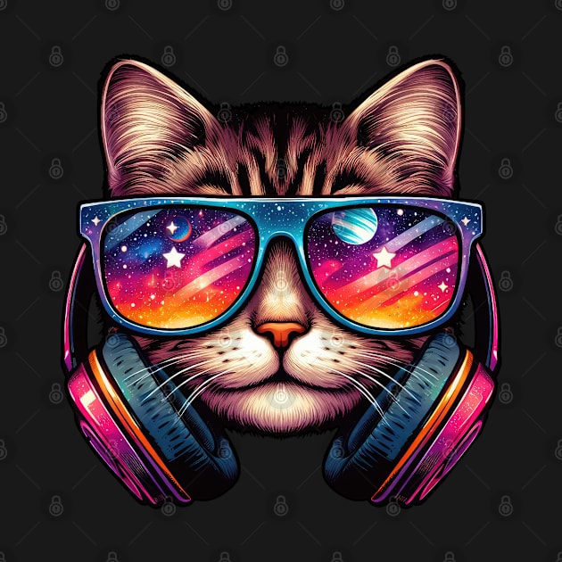 Cat Sunglasses Galaxy by MoDesigns22 