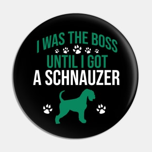 I was  the boss until I got a schnauzer Pin