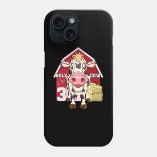 Birthday 3 Year Old Cute Farm Cow Phone Case