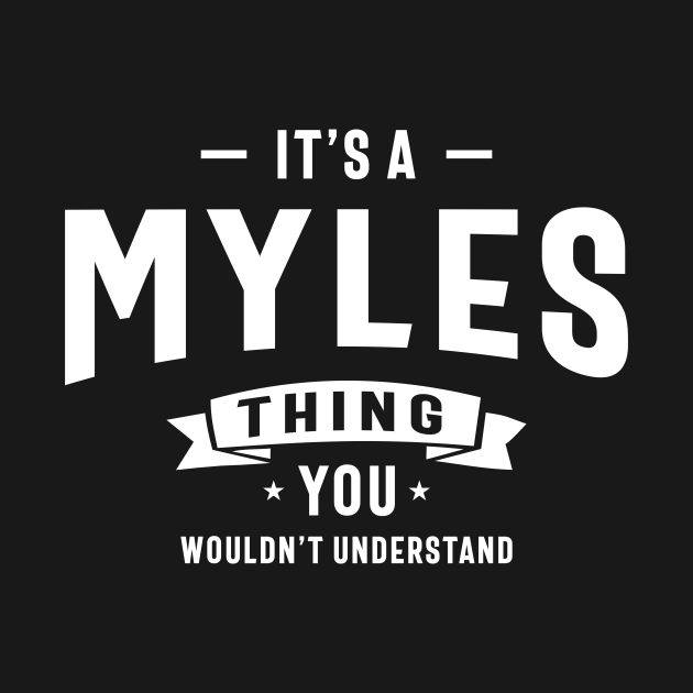 Disover Myles Personalized Name Mens Birthday - Myles - T-Shirt