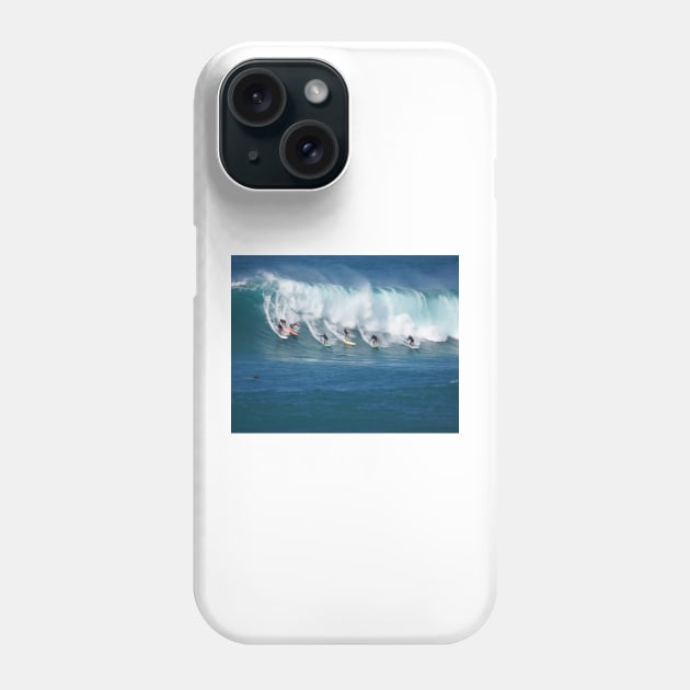 Waimea Bay Crowd Phone Case by Sky Studio Hawaii