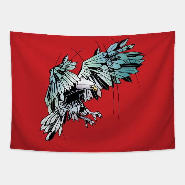 Geometric eagle Tapestry by mailboxdisco