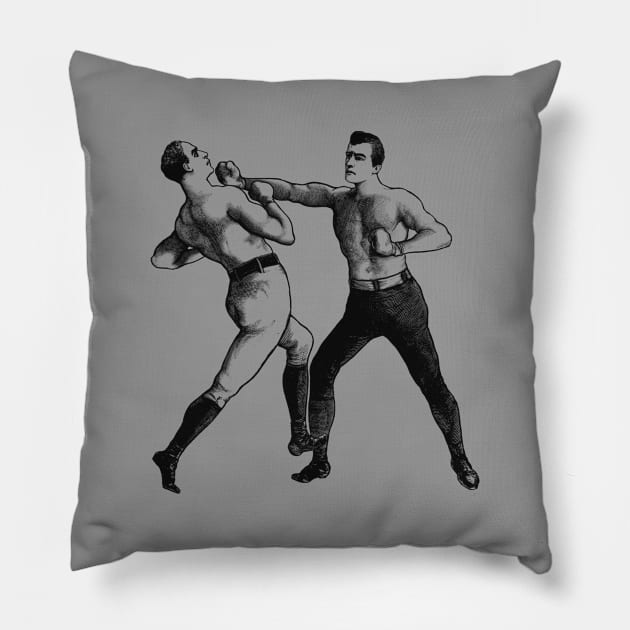 Old-School Boxers Fighting Pillow by warishellstore