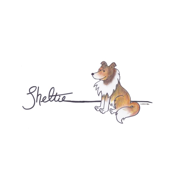 Sheltie Tee by FauxPawzDezigns