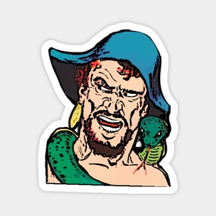 Earring pirate with green snake Magnet