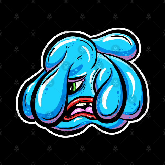 The Blobs - Depressed Blue Monster by Squeeb Creative