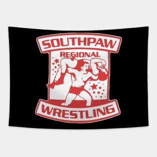 Southpaw Wrestling red Tapestry