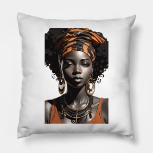 Afrocentric Woman Pillow