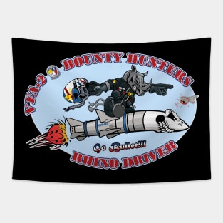 Bounty Hunters Rhino Nose Art Tapestry