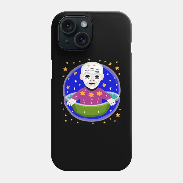 AI generated old man with stars floating Phone Case by Catbrat