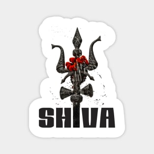 Shiva Temple Trisul Namaste India Magnet