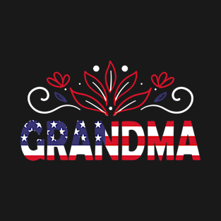4th of July Gift - 4th of July Grandma T-Shirt