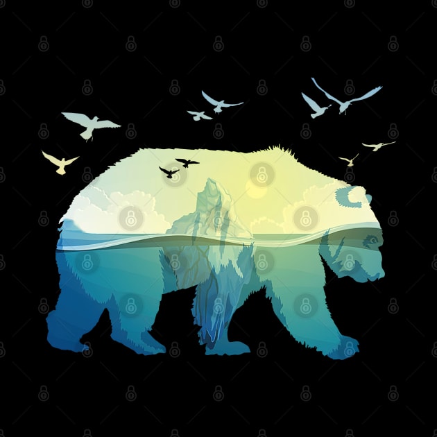 Bear Ocean Animal by Happy Shirt