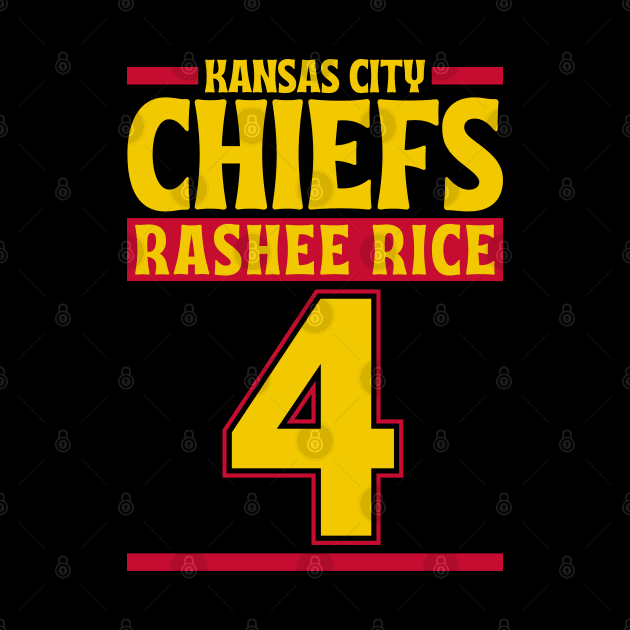 Kansas City Chiefs Rashee Rice 4 American Football by Astronaut.co