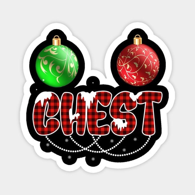 Funny Chest Nuts Couples Christmas Chestnuts Magnet by fenektuserslda