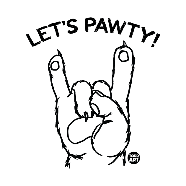 LETS PAWTY by toddgoldmanart