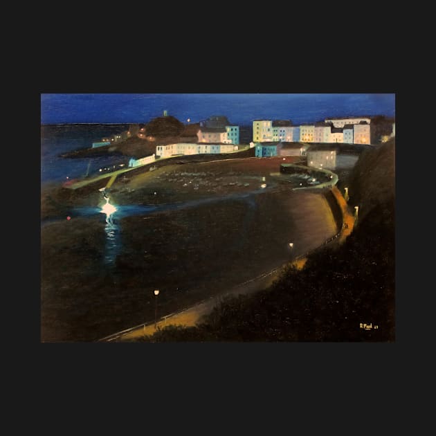Tenby Harbour At Night by richardpaul